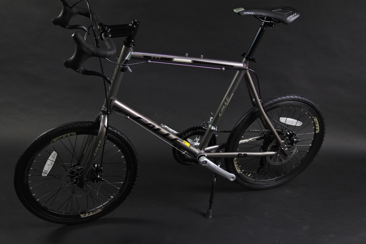 彡 1円スタート ロードバイク ミニベロ新型CALLE-VTT-Gブルホーン ...