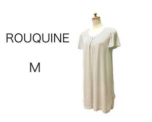 【超美品】ROUQUINE フレアワンピース　ドット柄　Ｍ　美シルエット