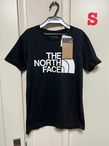 新品　ノースフェイス　レディース　S ブラック　NTW32133 TシャツTHE NORTH FACE ロゴTシャツ 半袖Tシャツ 送料無料　メール便