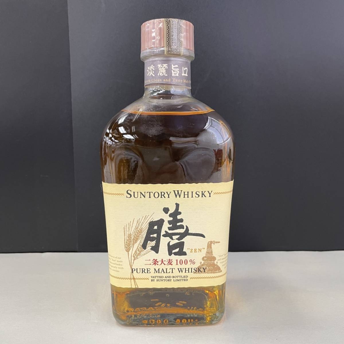 激レア、未開封】幻のサントリーウイスキーPURE MALT膳 二条大麦100%-