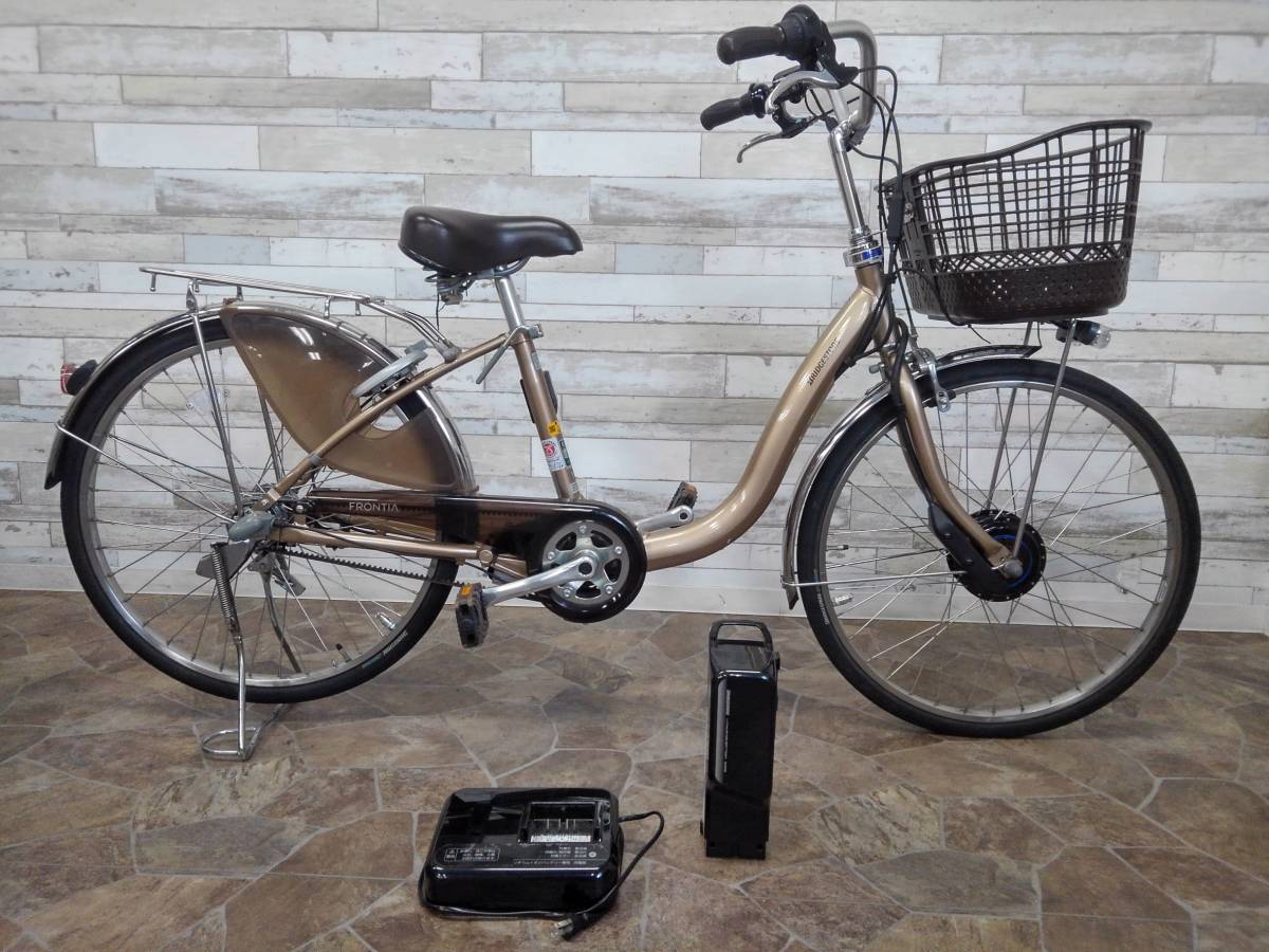 ブリヂストン アシスタ ブルー  スペアキー付き  電動自転車 24インチ 中古 自転車本体 豊富なギフト