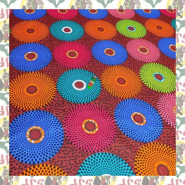 【SALE/270cm x 110cm/3ヤード】アフリカンプリント生地 barg-f67 アフリカ布 アフリカ生地 ゴールドプリント アンカラ キテンゲ パーニュ