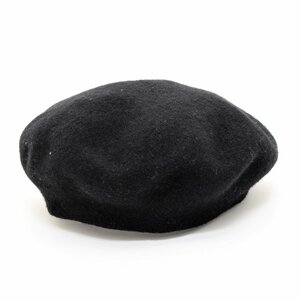 ◇462626 AZUL by moussy アズール マウジー ベレー帽 帽子 サイズF（57cm） ウール レディース ブラック