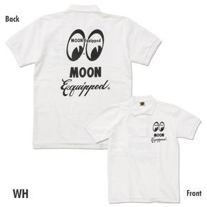 送料200円　MOON Equipped ポロシャツ [MQF204]　MOONEYES　Mサイズ