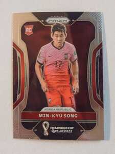 MIN-KYU SONG #138 PANINI PRIZM FIFA WORLD CUP QATAR 2022 カード 韓国代表 ソン・ミンギュ ワールドカップ カタール ルーキーカード RC