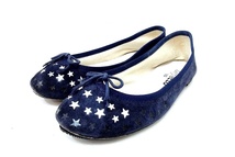 repetto レペット スター 星 スエード フラット バレエシューズ 35 ネイビー_画像1