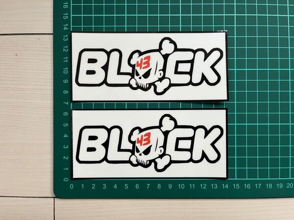 ケンブロック・ステッカーBig 2枚セット・ラミネートUV加工済耐光性OK!