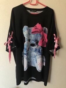 travas tokyo クマ 熊 リボン ビッグ Tシャツ REFLEM