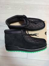 今回のみSALE【未使用品】CLARKS X 2 MONCLER 1952Wallabeeスウェードシューズ サイズ41 黒+緑_画像3