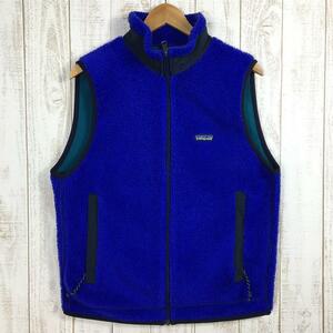 MENs M パタゴニア 1996 レトロ エックス ベスト RETRO X VEST ファースト 最初期型 PEF アメリカ製 ブルーベリー 入手