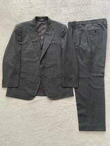 春夏 Brooks Brothers size40SHT BROOKSCOOL グレー ストライプ スーツ ブルックスブラザーズ ブルックスクール ウールスーツ_画像1