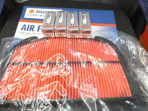 GSX1300R ハヤブサ(2008～)(GX72A,逆車)／B-KING(GX71A) 純正エアフィルター＆純正指定プラグ(CR9EIA-9) 新品
