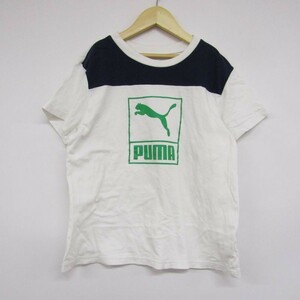 プーマ 半袖Tシャツ ロゴプリント スポーツウエア 男の子用 150サイズ 黒白 キッズ 子供服 PUMA