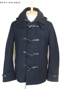 # superior article # men's Melrose # autumn winter hood removal and re-installation slim thin da full & pea coat coat L 3 black navy MEN'S MELROSE