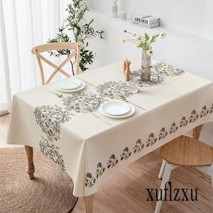  centre. floral print . stylish Northern Europe table cover rectangle waterproof . oil water repelling processing dirt prevention dining table cover 140×240CM