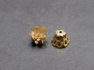 ≪p3-1124≫●座金●6ｘ5mm●1個売り●金色 ゴールド●パーツ●天然石●パワーストーンアクセサリー作りに●ポイント消化