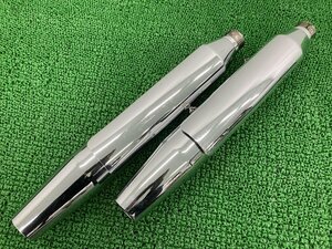 FLSTN1450 サイレンサーマフラー 65368-05/65372-05 ハーレー 純正 中古 65368-05 65372-05 ソフテイルデラックス コケキズ無し 品薄