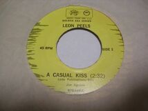 ●60's R&B Doo Wop 45●LEON PEELS/ A CASUAL KISS_画像1