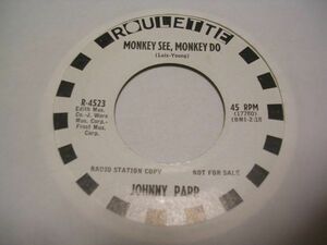 ●60's R&B POPS 45●JOHNNY PARR/ MONKEY SEE MONKEY DO