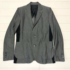 1piu1uguale3 ウノピュウノウグァーレトレ RIB JACKET リブ ジャケット チャコール グレー Ⅳ Mサイズ