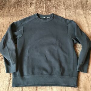 ユニクロ　＋Ｊ　M ブラック　黒　クルーネック スエット　スウェット　ニット　セーター　ジルサンダー　SWEAT ドライ　ストレッチ