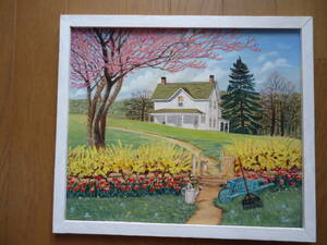 Art hand Auction ♪整理作品♪彩绘♪山水画♪风景♪花卉♪油画♪画框♪成品♪④, 手工, 手工艺品, 木工, 画, 托勒绘画