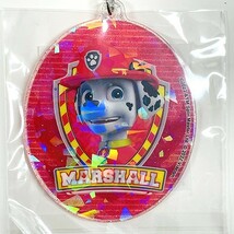 送料込 パウパトロール キラキラ アクリル キーホルダー ( マーシャル ) 17300 パウパト グッズ ラメ ホログラム Paw Patrol Marshall_画像3