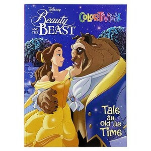 送料込 美女と野獣 ぬりえ ( Tale as old as Time ) 17337b ベル ぬり絵 塗り絵 英語 かわいい ディズニー Disney 女の子 輸入 グッズ