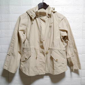 A578 ◇ MARBLE WALTS | マーブルワルツ　フード付きジャケット　ベージュ　中古　サイズ２