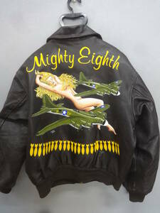 A-2/クーパー社/Mighty Eighth/ハンドペイント/G-1/B-3/良品/Mサイズ 