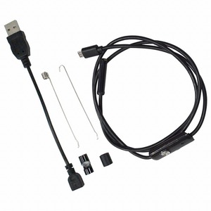 防水USB フレキシブルカメラ 5.5mmレンズ 内視鏡 写真 LED付アンドロイド対応 1M マイクロスコープ ワイヤーカメラ スマホ