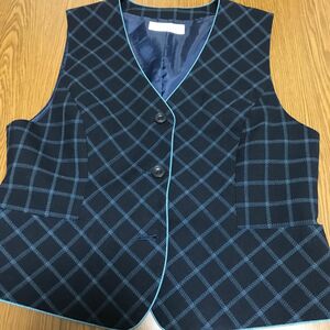 事務服　上下セット　ベスト17号　巻きキュロット21号