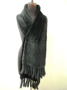 < silver. axe > beautiful black color mink shawl * peace . equipment both for * gloss gloss mink * both sides * very wonderful 