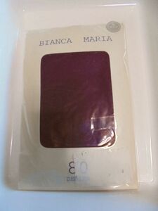 新品 BIANCA MARIA 80デニール タイツ Mサイズ ワイン