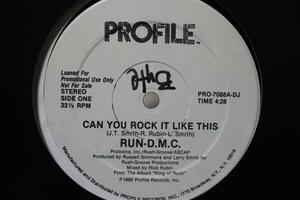 【廃盤12inch】Run-D.M.C. / Can You Rock It Like This