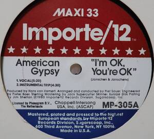 【廃盤12inch】American Gypsy / I'm OK, You're OK