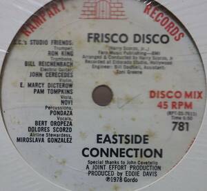 【廃盤12inch】Eastside Connection / Frisco Disco / Birthday Medley