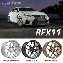 4本セット Rohana RFX11 19x8.5J +25 19x9.5J +30 5/112 ブラッシュドチタニウム LIONHART LH-FIVE 245/40R19 275/35R19 BMW 5シリーズ_画像3