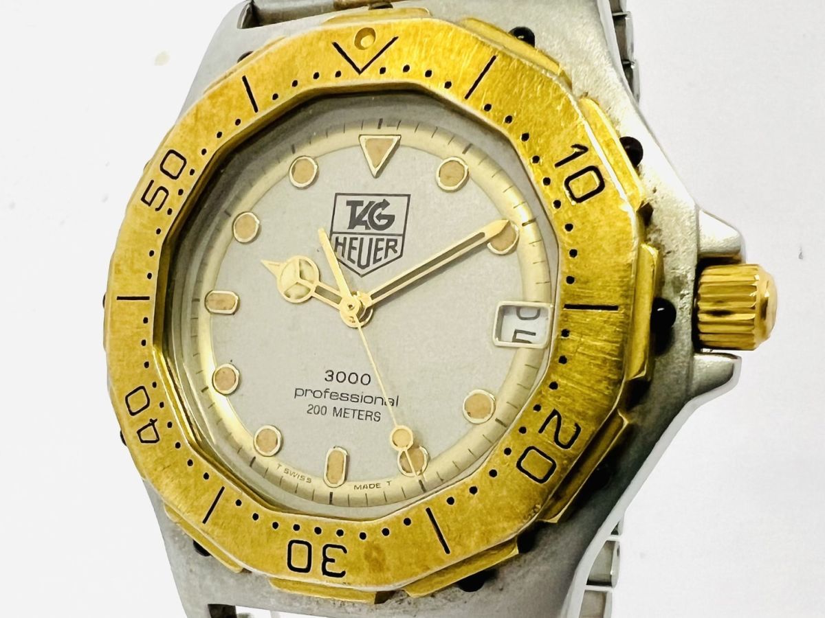 稼働品 タグホイヤー プロフェッショナル 3000 ダイバー 934.206 www
