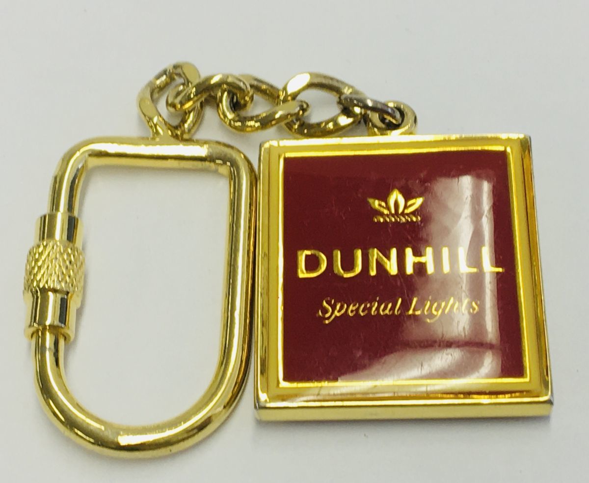 レア/Dunhillダンヒル 銀無垢製ブルドッグキーホルダー 925(ダンヒル 