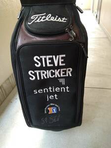 ★★★★★稀少　ツアー支給品　美品 　タイトリスト　TITLEIST 　スティーブ　ストリッカー　サイン付き　STEVE STRICKER キャディバッグ