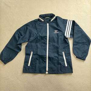 adidas Adidas full Zip nylon jacket Kids J-11(145) navy series with a hood outdoor Town Youth free shipping 