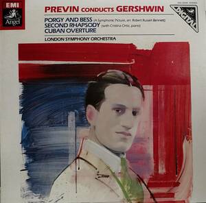 LP盤 オルティーズ/アンドレ・プレヴィン/London Sym　Gershwin 交響的絵画「ポーギーとベス」,ラプソディー2番 &「キューバ」序曲