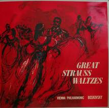 初期LP盤 ウィリー・ボスコフスキー/Wiener Phil　J.Strauss「美しく青きドナウ」～「皇帝円舞曲」_画像1
