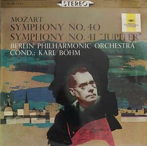 初期LP盤 カール・ベーム/Berlin Phil　Mozart 交響曲40&41番 「ジュピター」 