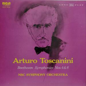 LP盤 アルトゥ－ロ・トスカニーニ/NBC Sym 　Beethoven 交響曲4&8番 