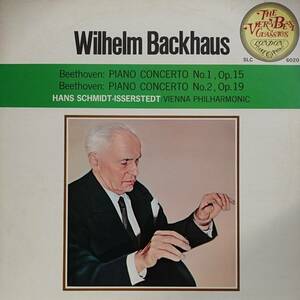 LP盤 ウィルヘルム・バックハウス/ハンス＝シュミット・イッセルシュテット/Wiener Phil　Beethoven Piano協奏曲1&2番
