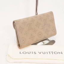 ルイ・ヴィトン マヒナ ポルトフォイユ・アメリア グリペルル LOUIS VUITTON カード 札 小銭 ブレスロック開閉式 長財布+元箱[TH3079]LV8_画像4