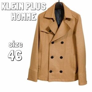 【KLEIN PLUS HOMME】クランプリュス オム　ピーコート　Pコート　ベージュ　メンズコート　アウター　秋冬