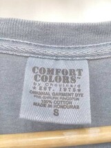 comfort colors ｔシャツ 半袖 コットン カットソー プリント サイズS ブルー メンズ 1210000014672_画像5